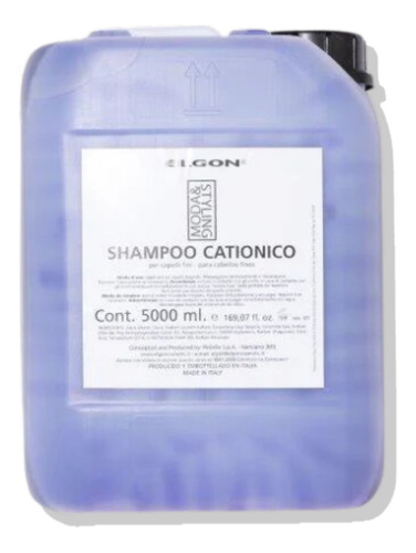 Shampoo Catiónico Tanika 5 Litros Elgon