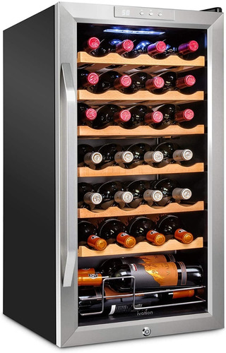 Ivation Refrigerador De Vino 28 Botellas Con Cerradura