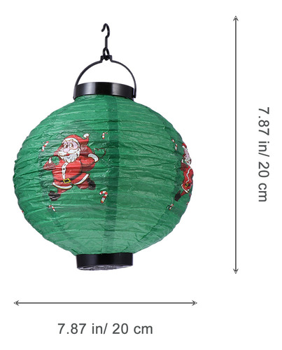 Farol De Papel Led De Ciervo, Linterna Navideña Esferica, 6