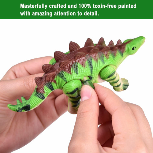 Cuerda A Un Juguete 12 Pc Juguetes Dinosaurio Surtido De Goo