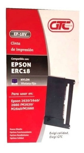 Cinta Impresora Epson Erc 18 Gtc