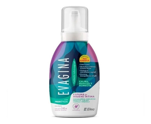 Espuma De Higiene Intima Evagina Con Probioticos  X 240 Ml