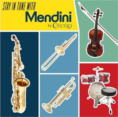 Mendini By Cecilio Eb Alto Saxophone - Case, Tuner, Mouth...