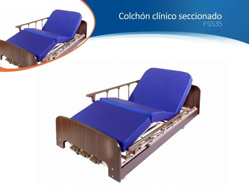 Colchon Clinico Seccionado Azul