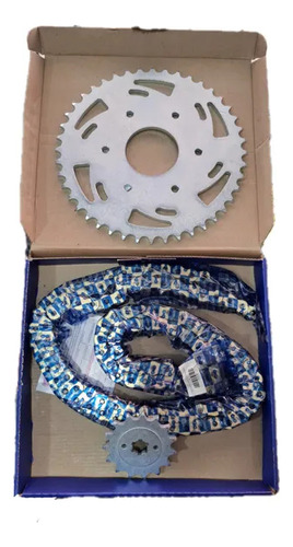 Kit Arrastre Pulsar N250 44-15 Cadena Dorada Oring