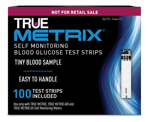 True Metrix Tiras De Prueba De Glucosa En Sangre Nfrs 100 U