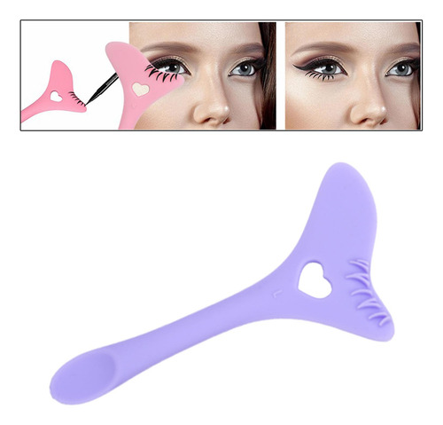 5 Plantillas De Delineador De Ojos De Silicona, Violeta