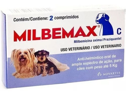 Milbemax C Vermífugo Até 5 Kg