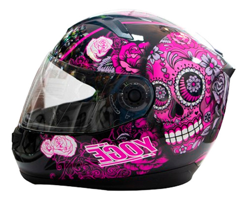 Casco Motocicleta Winmex Kids Yoge Craneo Certificado Dot Rosa Solido Niño/unitalla