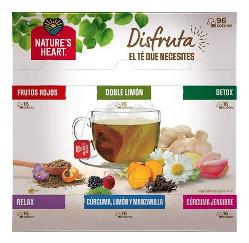 Tés E Infusiones Nature's Heart Varios Sabores