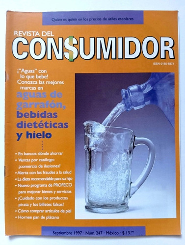 Revista Consumidor Aguas Bancos Fraudes Nutrición Piel