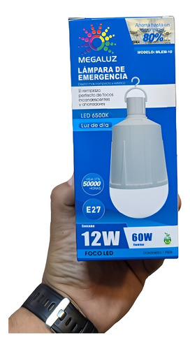 Lámpara De Emergencia 12w 6500k 960lm
