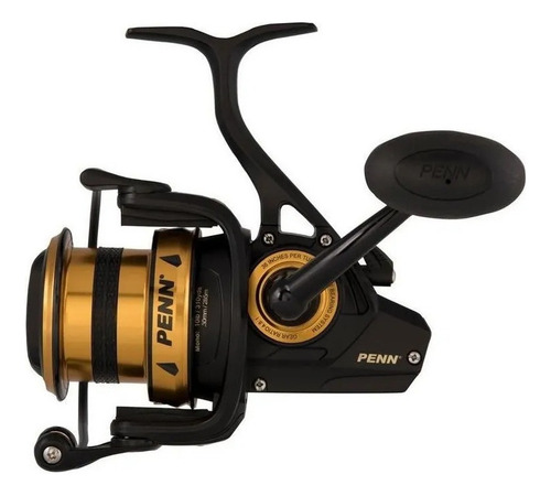 Reel Penn Spinfisher 6 5500lc 100% Metalico Lance De Costa Color Negro/dorado Lado De La Manija Derecho/izquierdo