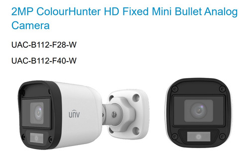 Camara Analogica Color Hunter Bullet Fija De 2mpx Hd Unview