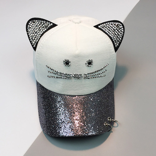 Gorra De Béisbol Con Forma De D Para Mujer, Con Bonito Anill