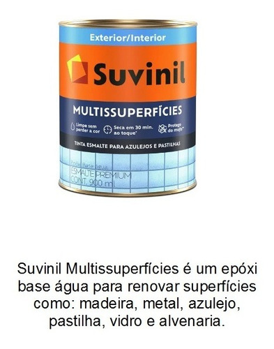 Imagem 3 de 3 de Tinta Para Azulejo Cor Branco - 900ml Kit Com 2 Peças