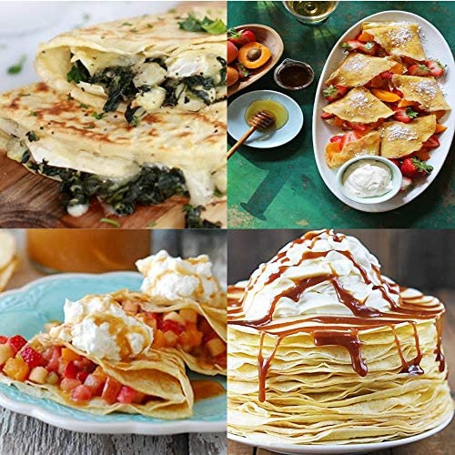 Crepe Maker Electrico De 12 Pulgadas Con Libro Electronico