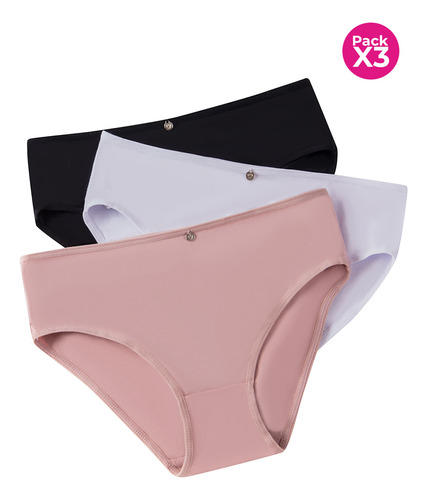 Lili Pink Panty Clasico En Algodon Paquete X3 Im100-010 Pant