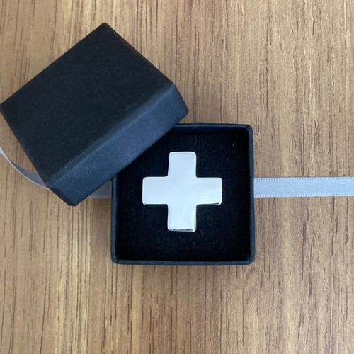 Cruz Suiza Plata 925 Para Gargantilla D Caucho Hombre Agálea