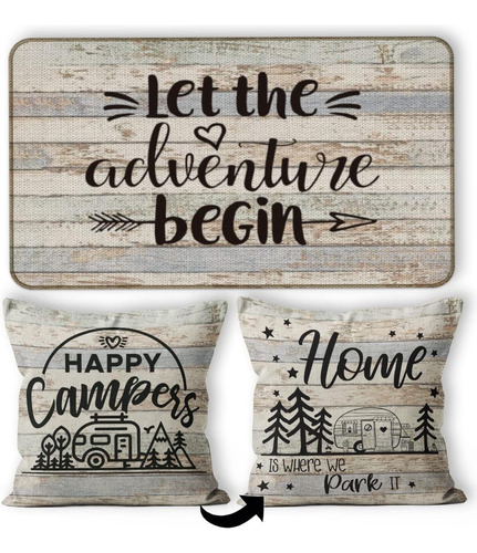 Juego De 2 Fundas De Almohada Para Puerta De Campameno, Jueg
