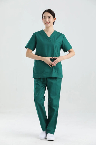 Uniforme Médico 100% Algodón Para Hombre Y Mujer, Uniforme D