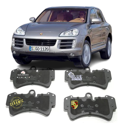 Pastilha Freio Dnt Nanocerâmica Porsche Cayenne 2002 A 2010