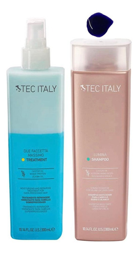 Kit Lumina Shampoo Rubios Y Due Faccetta 300 Ml Tec Italy