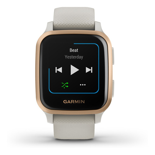 Imagen 2 de 6 de Reloj Gps Multideporte Garmin Venu Sq Music Beige/oro Rosa