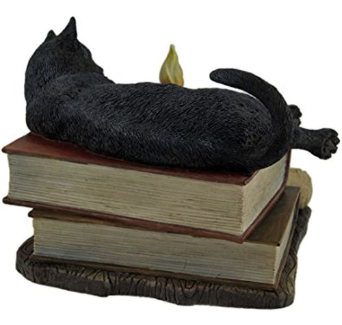 Veronese Diseño La Hora Bruja Gato Negro Escultura