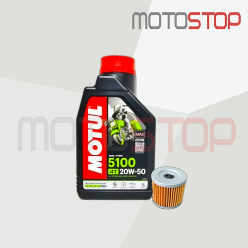 Aceite Motul 20w50 Semi Sintético + Filtro Suzuki Gz/gs 150