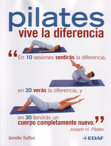 Pilates Vive La Diferencia, De Anonimo.. Editorial Edaf En Español