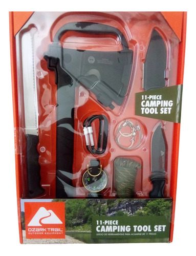 Kit Supervivencia Campismo Cuchillo Tactico Camping Brujula