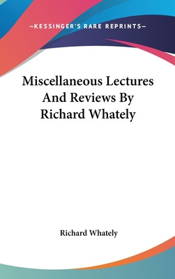 Libro Miscellaneous Lectures And Reviews By Richard Whate...