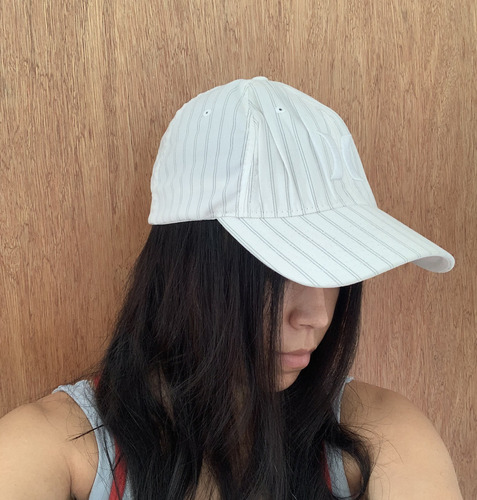 Gorra Hurley Original Blanca Con Rayas Gorra