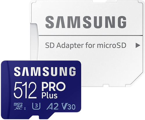 Imagen 4 de 7 de Tarjeta De Memoria Samsung Pro Plus Adaptador 512gb 160mb/s Mb-md512ka/am