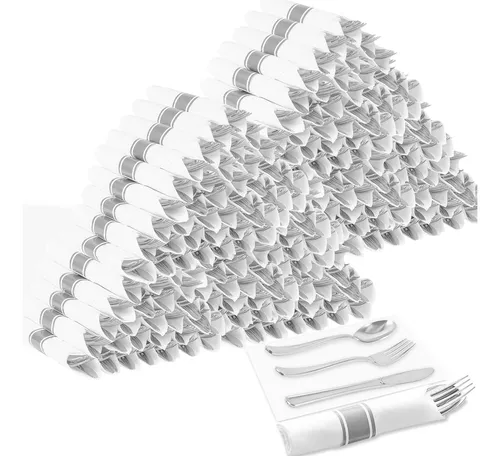 400 Tenedores De Plastico Desechables De Color Blanco Liviano
