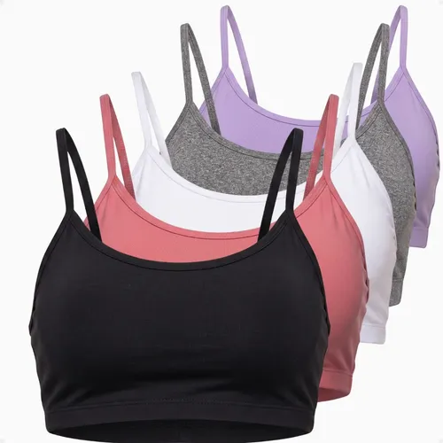 Kit 4 Tops Alcinha Sem Bojo Academia Fitness Roupas Feminina