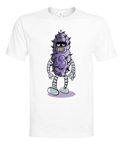 Polera Futurama Bender - Cogollo - Weed