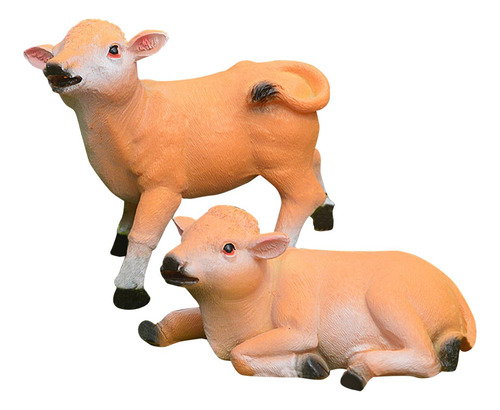 1 Par De Estatuillas De Resina De Doble Pequeña