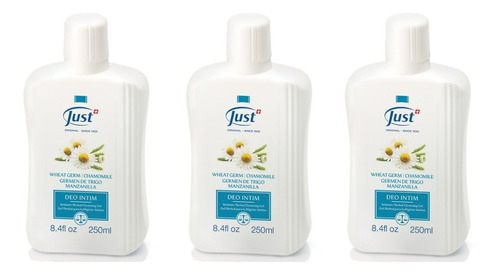 3 Unid Deo Intim Just 250ml D0r - mL a $379