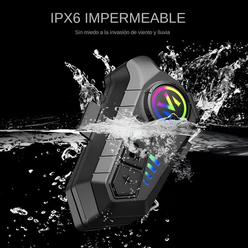 Intercomunicador Motos Bluetooth Para Casco Impermeables