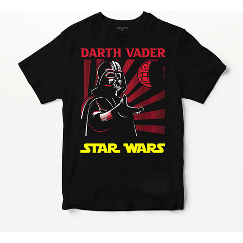 Remera Star Wars Darth Vader 01 (negra:) Ideas Mvd
