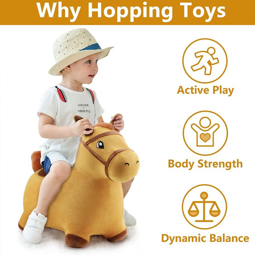 Montable De Caballo Para Niños Pequeños - Brinca Brinca 60cm