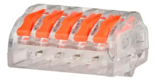 80x Kit Conector Emenda Rápida Com Derivaçã Borne 2 3 5 Fios Cor Transparente
