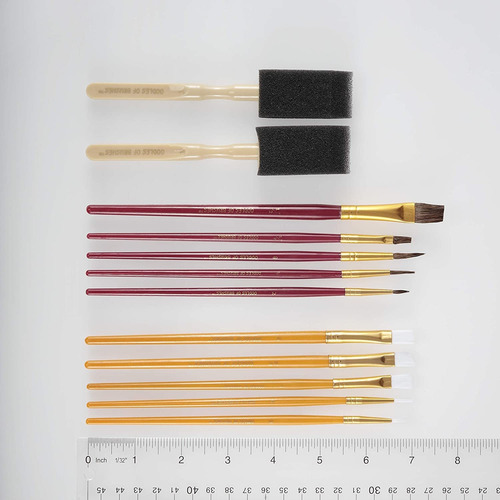 Oodles Of Brushes Economical Art Brush Set Of 25 - Balanced