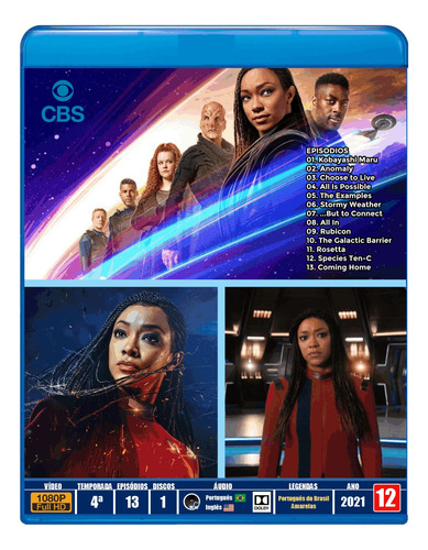 Blu-ray Série Star Trek Discovery - 4ª Temporada - Legendado