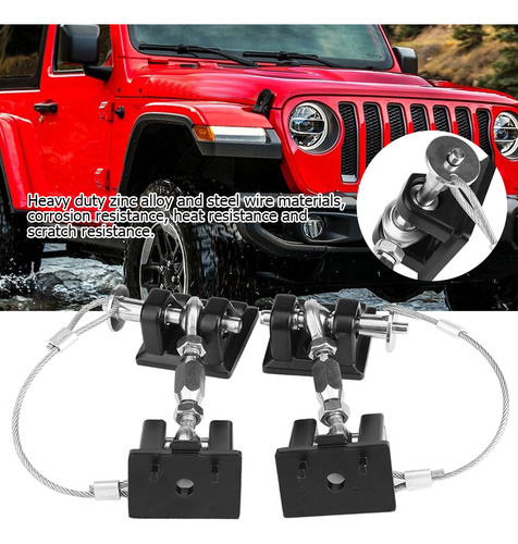 Kit De Cierre De Capó Antirrobo Para Jeep