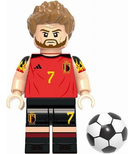 Boneco Jogador Futebol Kevin De Bruyne Seleção Belga Lego