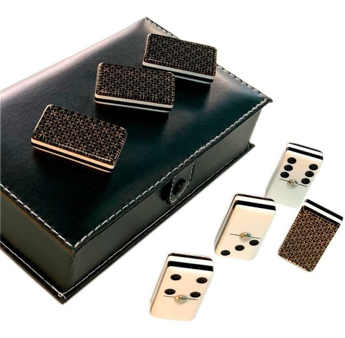 Domino Baraja Rombos Dorado / Domino Baraja Rombos Azul