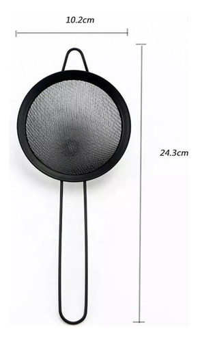 Juego De Coctelera 8 Piezas Acero Negro Mate